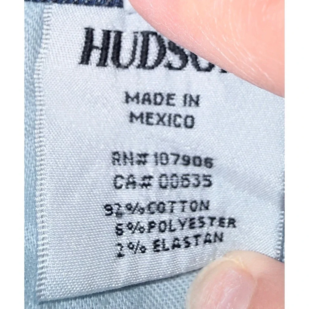 Hudson Ginny Crop Straight Jeans Womens 29 Blue Cuffed